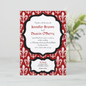 New Orleans Wedding Invitation Kaart (Staand voorkant)
