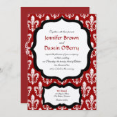 New Orleans Wedding Invitation Kaart (Voorkant / Achterkant)