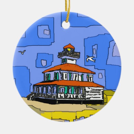 New Orleans West End Lighthouse Keramisch Ornament (Voorkant)