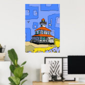 New Orleans West End Lighthouse Poster (Thuiskantoor)