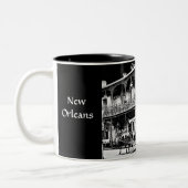 New Orleans Zwart & Wit - Koffie Mok (Links)