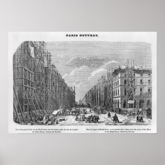New Paris, uitzicht van een deel van de straat Riv Poster (Voorkant)