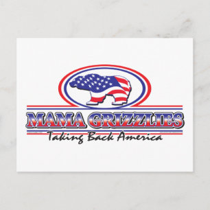 NEW-Patriotic-Grizzly Briefkaart