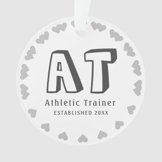 New Personalize Athletic Trainer Ornament (voorkant)