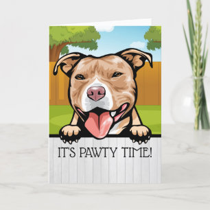 NEW PET Party Time Card Bedankkaart