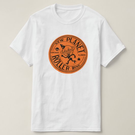 New Planet Roller Rink, Chicago, IL T-shirt (Design voorkant)