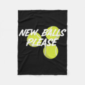 New Please Funny Tennis Fleece Deken (Voorkant)
