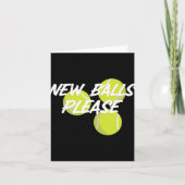 New Please Funny Tennis Kaart (Voorkant)
