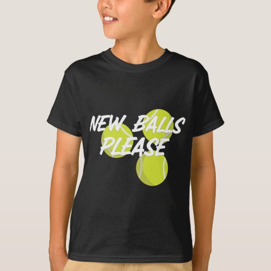 New Please Funny Tennis T-shirt (Voorkant)