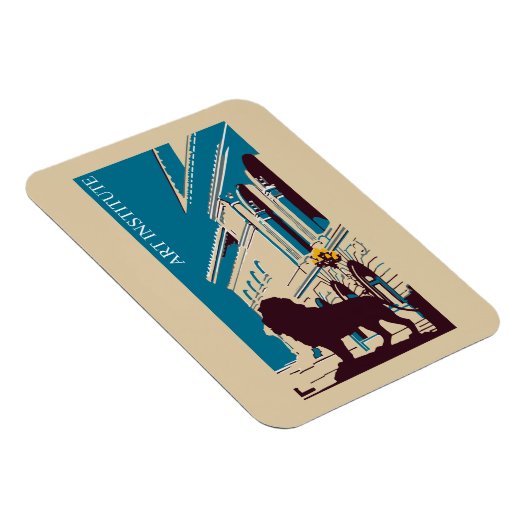 New Retro art institute Chicago adverteren Magneet (Rechterzijde)