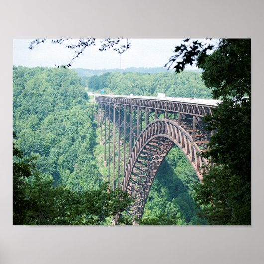 New River Gorge Bridge, West Virginia Print (Voorkant)