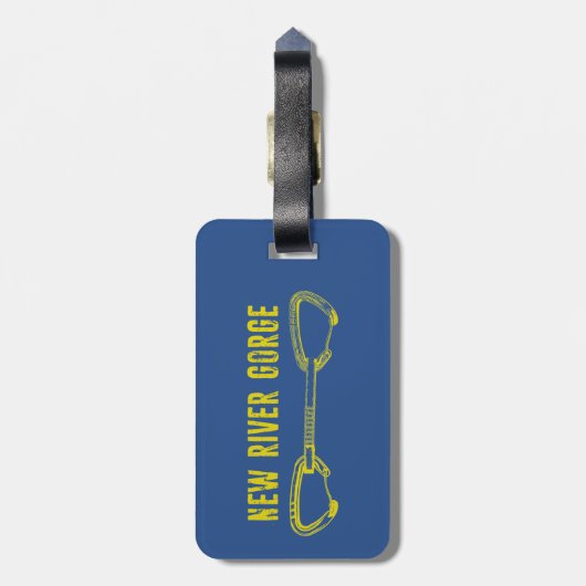 New River Gorge Climate Quickdraw Bagagelabel (Achterkant verticaal)