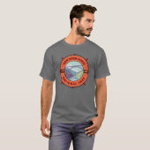 New River Gorge National Park Retro Compass Emblem T-shirt (Voorkant volledig)
