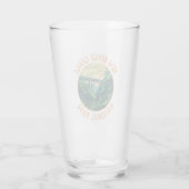 New River Gorge National Park Retro verontrust Glas (Achterkant)
