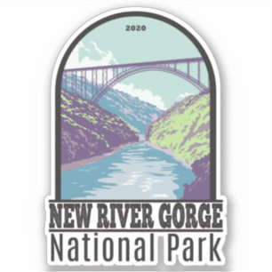 New River Gorge National Park West Virginia Bridge Sticker