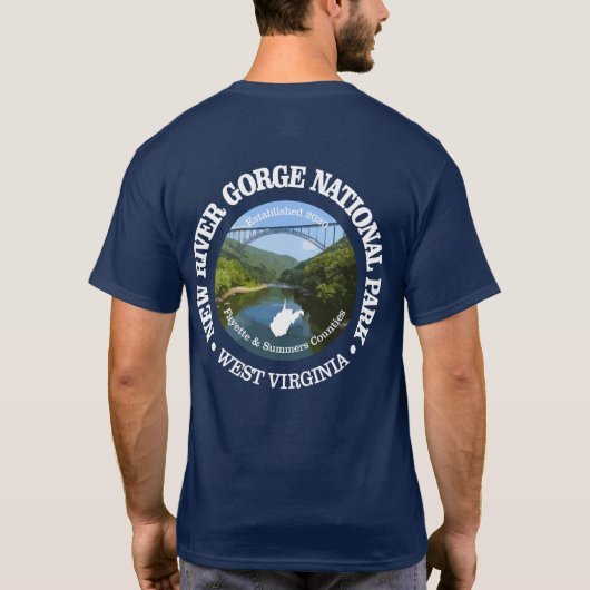 New River Gorge (NP2) T-shirt (Achterkant)