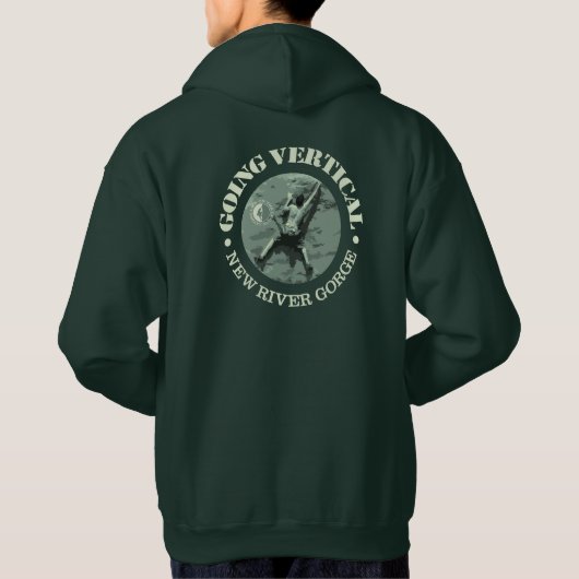 New River Gorge (verticaal) Hoodie (Achterkant)