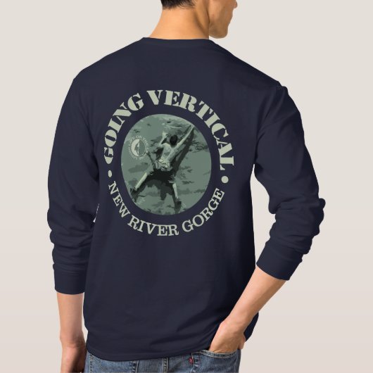 New River Gorge (verticaal) T-shirt (Achterkant)