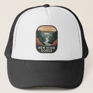 New River Gorge Vintage Park-badge Trucker Pet