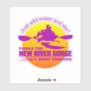 New River Gorge (zonsondergang) Sticker
