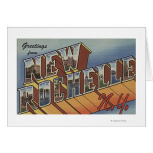 New Rochelle, New York - Scènes de grandes lettres