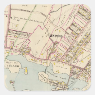 New Rochelle ward 2, New York Vierkante Sticker