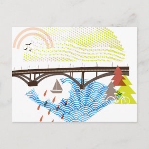 New Sellwood Bridge Portland Briefkaart