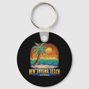 New Smyrna Beach Florida Distress Souven Sleutelhanger