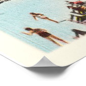 New Smyrna Beach Florida FL Old Travel Souvenir Poster (Hoek)