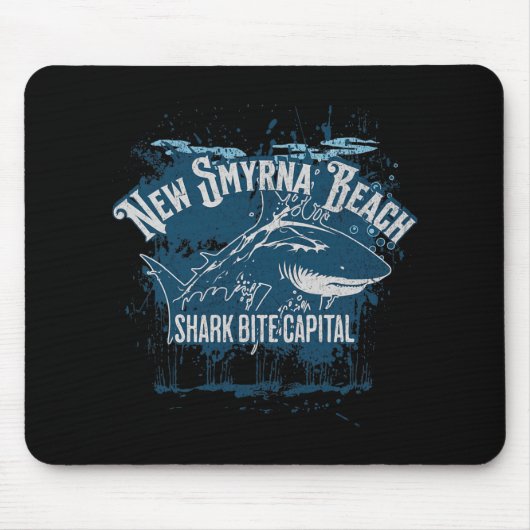 New Smyrna Beach Shark Bite Catal Of The World Gra Muismat (Voorkant)