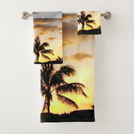 *New* Sunset in Paradise Towel Set Bad Handdoek