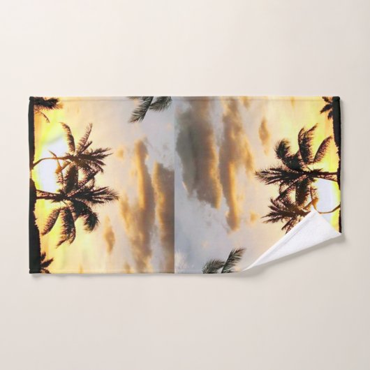 *New* Sunset in Paradise Towel Set Bad Handdoek (Handdoek)