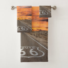 *New* Sunset on Route 66 Towel Set Bad Handdoek