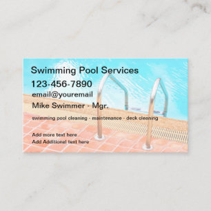 New Swimming Pool Service Visitekaartje