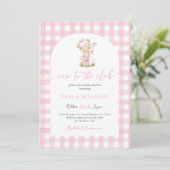 New to the Club Baby Shower Girl Invitation (Debout devant)
