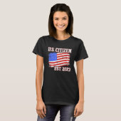 New US citizen 2023 for citizenship with american T-shirt (Voorkant volledig)