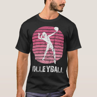 NEW, USA VROUW VOLLEYBALL,  Novelty Retro T-shirt