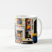 New Wave 1980s Pop Art Christmas Mug (Devant droit)