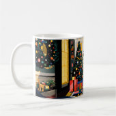 New Wave 1980s Pop Art Christmas Mug (Gauche)