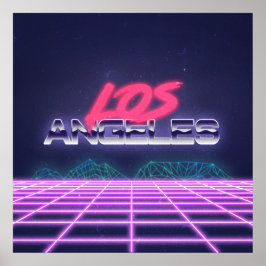 New Wave Retro LA Poster