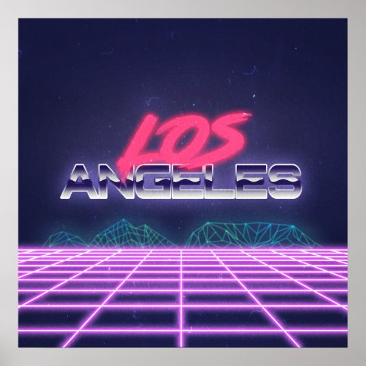 New Wave Retro LA Poster (Voorkant)