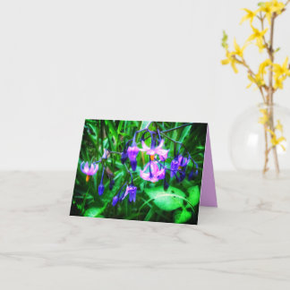 NEW! WETLAND WILDFLOWERS GREETING CARD KAART