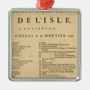 New World Atlas Metalen Ornament