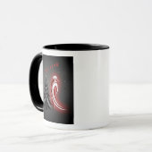 New Year 2026 – Black & White Mug with Red Accent  (Devant gauche)