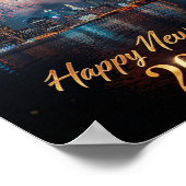 New Year 2026 City Fireworks Celebration Poster (Coin)