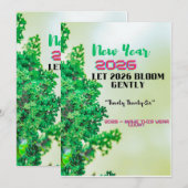 New Year 2026 Coffee Mug with Nature Forest Design Kaart (Voorkant / Achterkant)