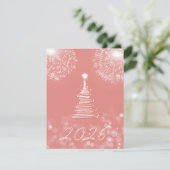 New year  2026 feestdagenkaart (Staand voorkant)