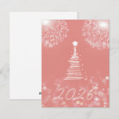 New year  2026 feestdagenkaart (Voorkant / Achterkant)