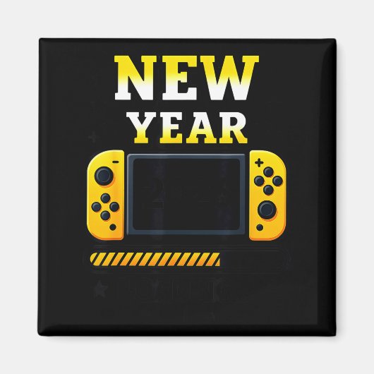 New Year 2026 Loading Gaming Controller New Years  Magneet (Voorkant)