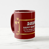 New Year 2026 Mug – Joy, Dreams & Celebration (Devant gauche)